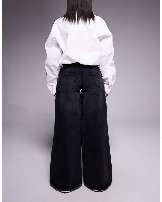Courtside Blue Oversized Denim Jeans