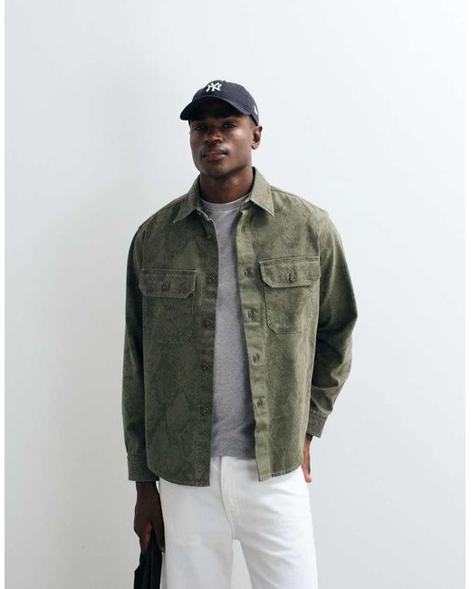 HUGO Green Ebolt Oversized Shirt for men
