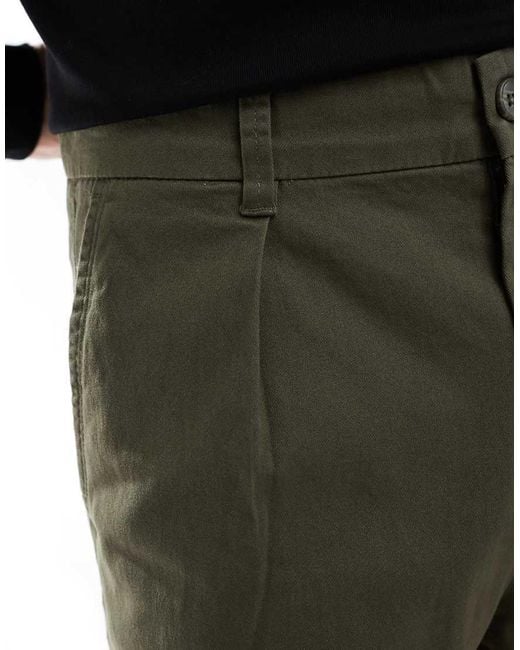 Only & Sons Black Pleated Wide Leg Pants for men
