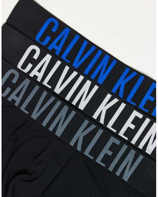 Calvin Klein Black Intense Power 3 Pack Microfibre Boxer Briefs for men
