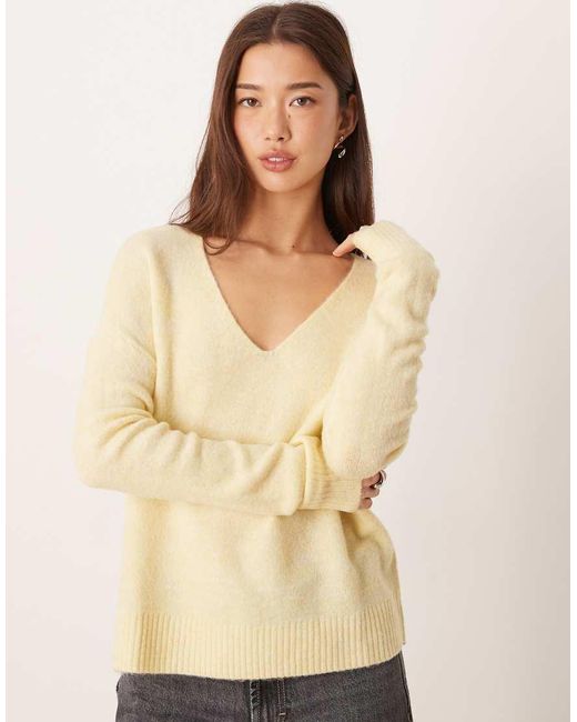 Jdy Natural V-neck Jumper