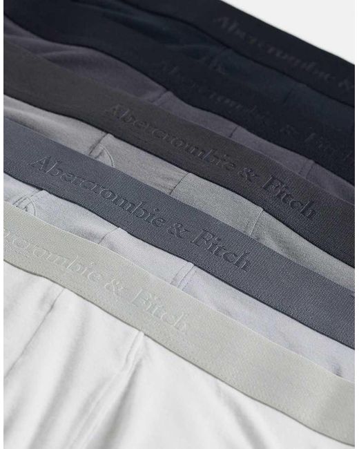 Abercrombie & Fitch Gray 5 Pack Boxers for men