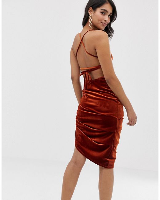 asos red bodycon dress