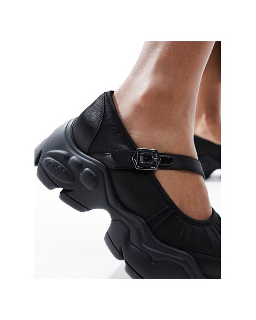 Buffalo Black – binary ballet – flache sandalen