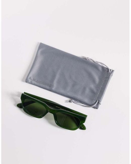 A.Kjærbede Green Bror Slim Sunglasses