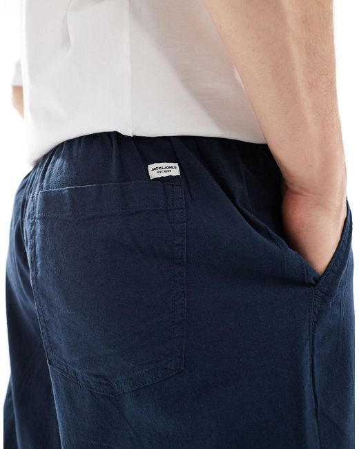 Pantalones sueltos con cordón ajustable en la cintura Jack & Jones de hombre de color Blue