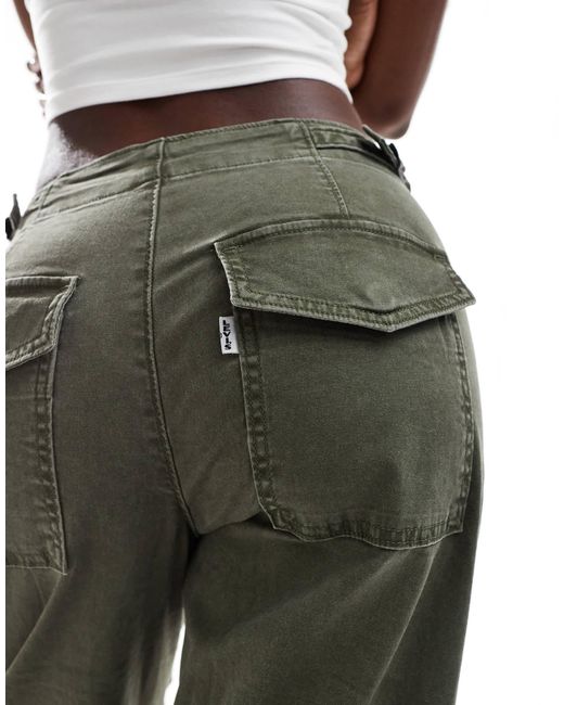 Levi's Green Surplus Straight Fit Canvas Utility Trousers