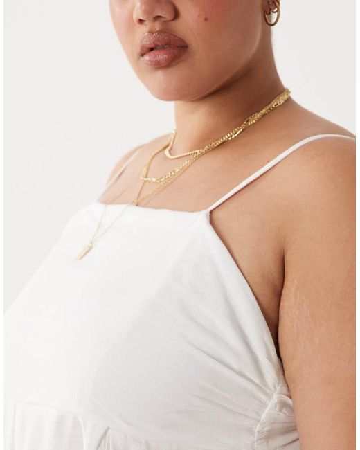Esmee Curve White Maxi Beach Dress