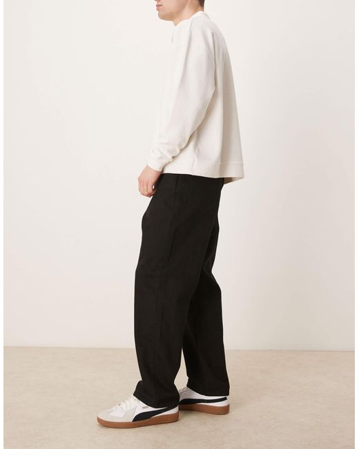SELECTED White Kobe Loose Fit Jeans for men