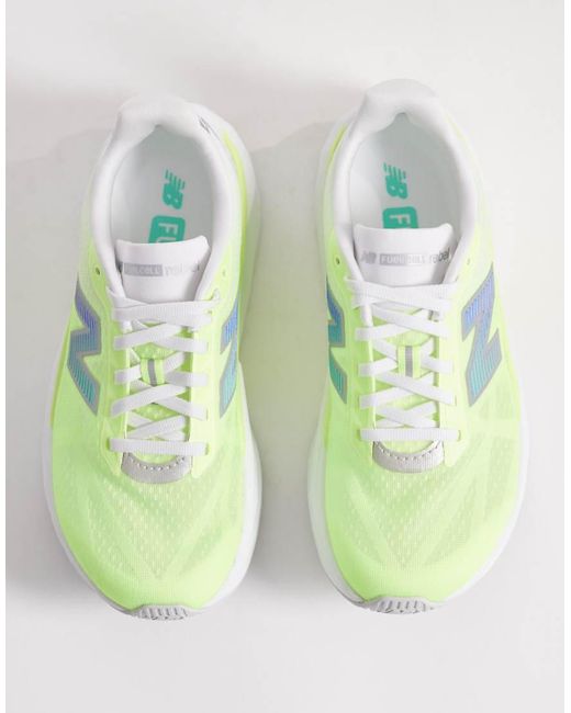New Balance Green Fuelcell Rebel V5 Womens Running Trainers