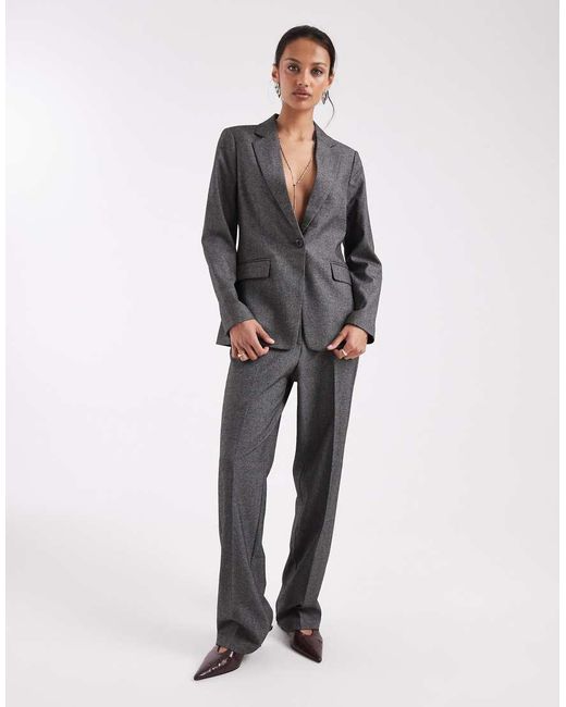 Vero Moda Getailleerde Oversized Blazer in het Gray