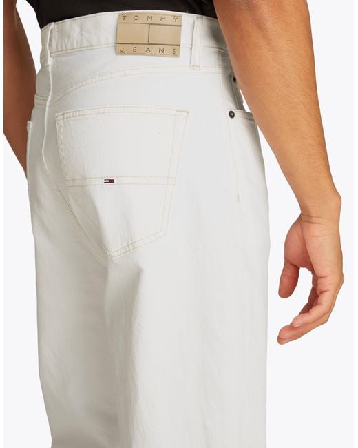 Tommy Hilfiger White Otis Regular Straight Jeans for men