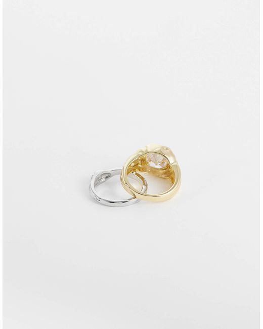 Kaiia White – exclusive – 2er-pack ringe