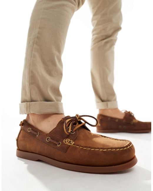 Merton - scarpe da barca colore di Polo Ralph Lauren in Natural da Uomo