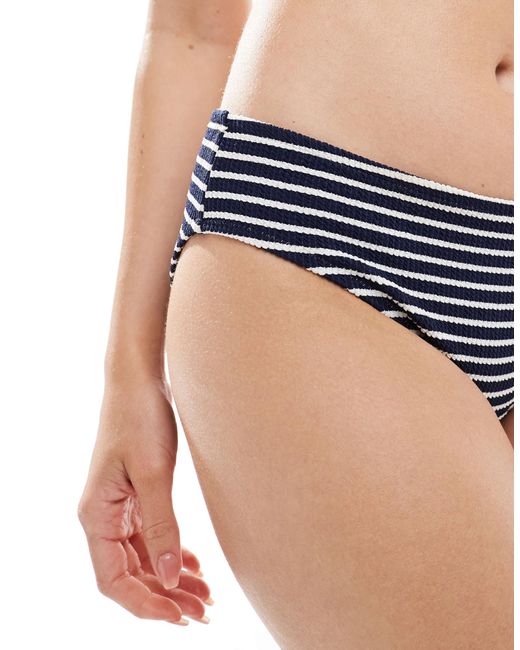 Lindex Blue – bella – gerippte mix and match-bikinihose