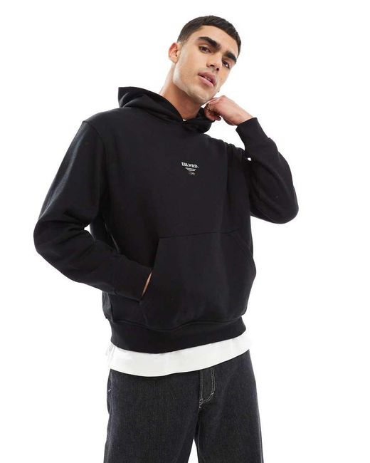 Jack & Jones Super Oversized T-Shirt Met Studio-Print Op De Achterkant Van 400Gsm Zware Stof in het Black voor heren