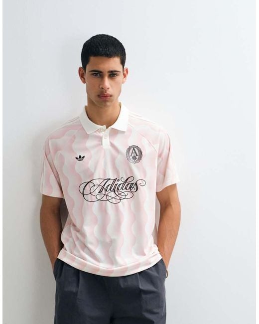 Adidas Originals White Summer Jersey With Script Logo