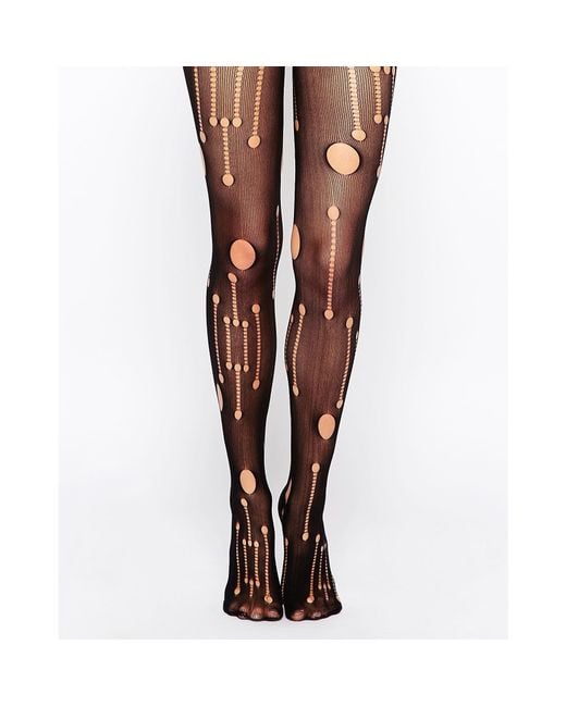 Leg Avenue Synthetic Punk Rock Ripped Tights in Black | Lyst