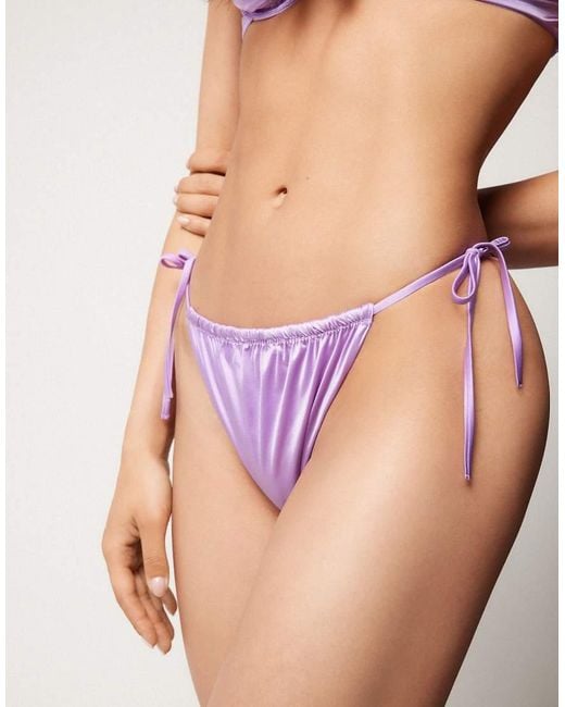 Tezenis Purple Brasilian Shiny Glam Choco