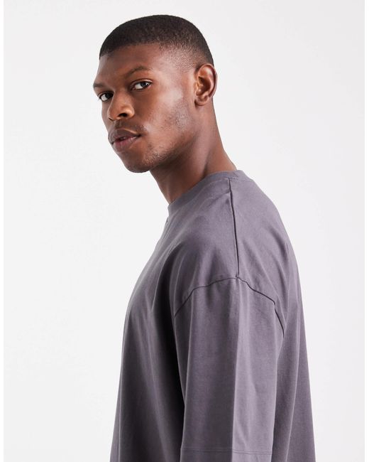 ASOS – basic-t-shirt in Purple für Herren