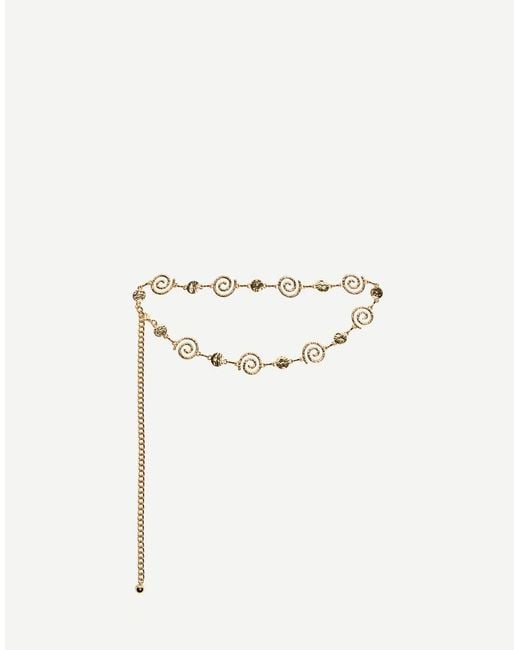 Bershka Blue Spiral Chain Belt