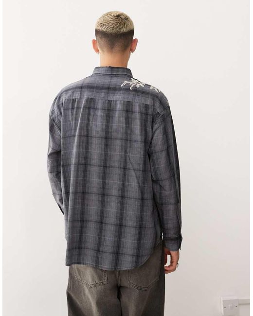 Oversized check shirt dress shop