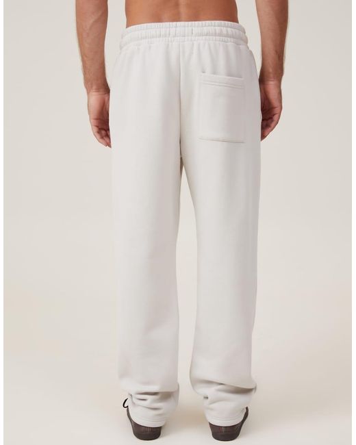 Cotton On White Relaxed Track Pant for men