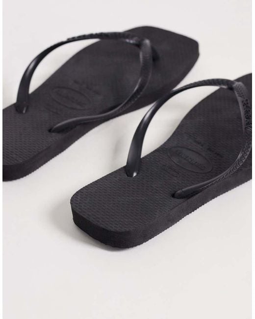 Havaianas Blue Slim Square Toe Flip Flops