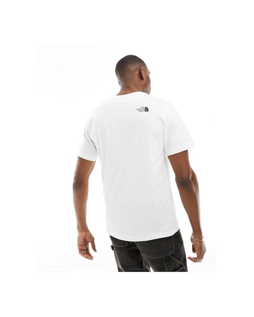 The North Face – fine alpine equipment – t-shirt in White für Herren