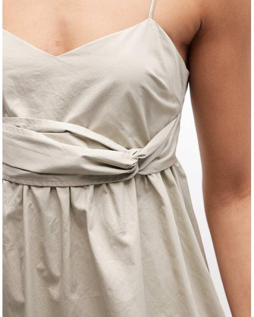 ARMANI EXCHANGE Natural Puff Ball Mini Dress