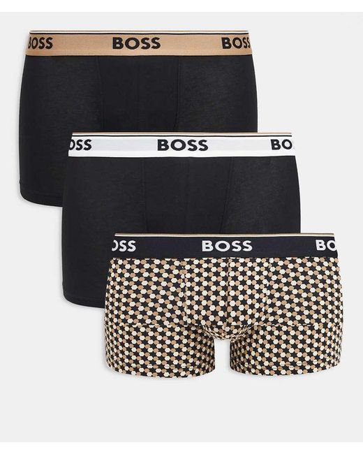 Boss Black 3 Pack Power Trunks for men