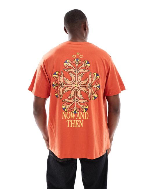 Jack & Jones – oversize-t-shirt in Orange für Herren