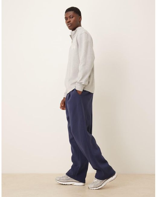 ASOS Joggingbroek Met Wijde Pijpen En Plooien in het Blue voor heren