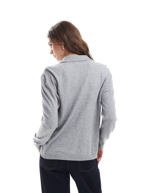 ONLY Gray – strickpolohemd