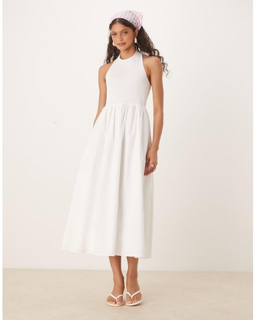 Nobody's Child Natural Tizzy Racer Midi Dress