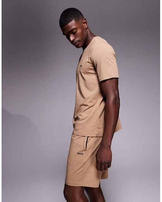 Boss Natural Boss Bodywear Co-ord Lounge T Shirt for men