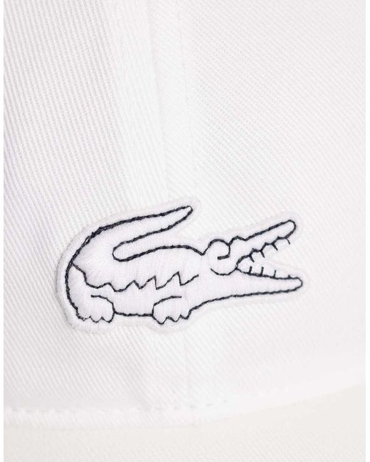 Lacoste Natural Large Croc Logo Cap for men