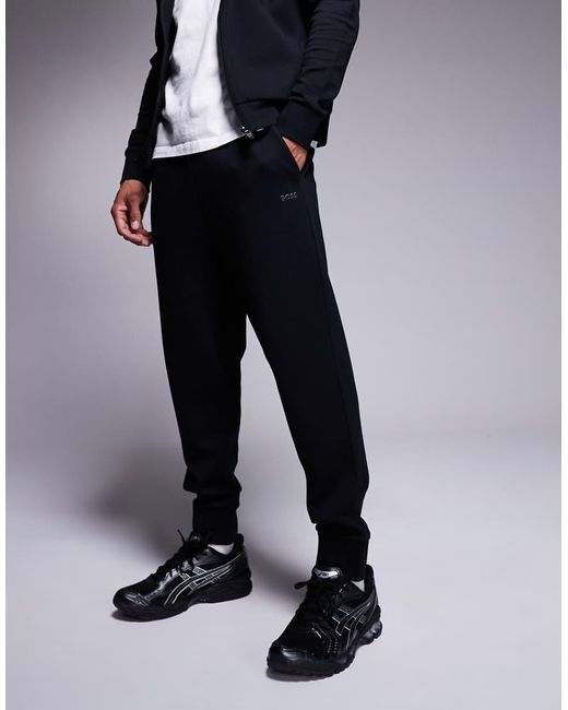 Joggers Negros De Corte Estándar Con Bajos Ajustados Hadiko De (Parte De Un Conjunto) Boss de hombre de color Blue