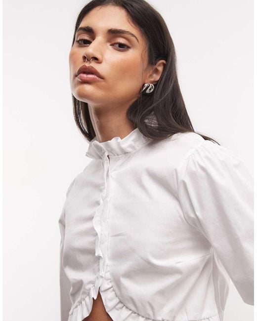 Reclaimed Vintage White Pie Crust Poplin Shirt