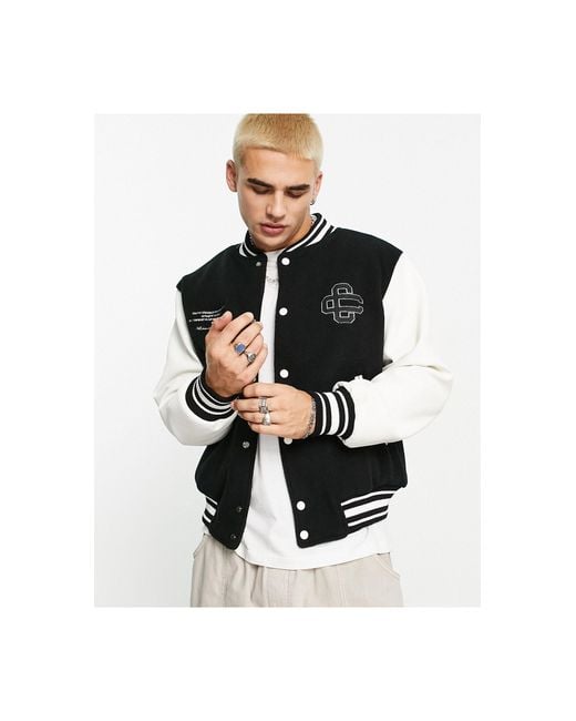 The Couture Club Black Varsity Jacket for men