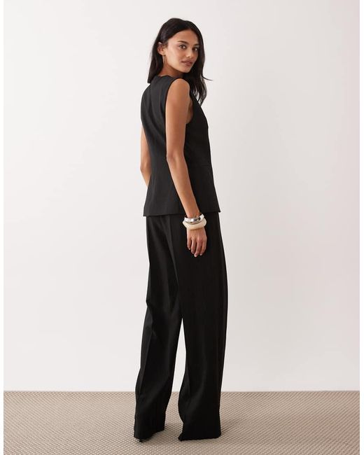 Mango Gray Tailored Sleeveless Jumpsuit