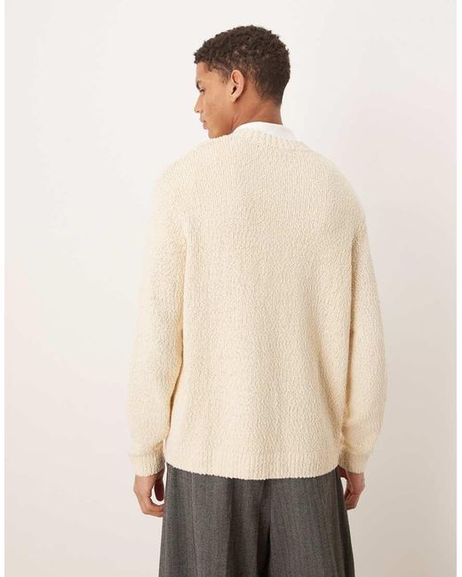 SELECTED Natural Knitted Jumper for men