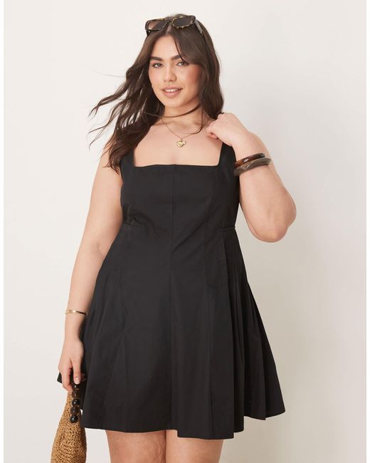 ASOS Black Asos design curve – minikleid