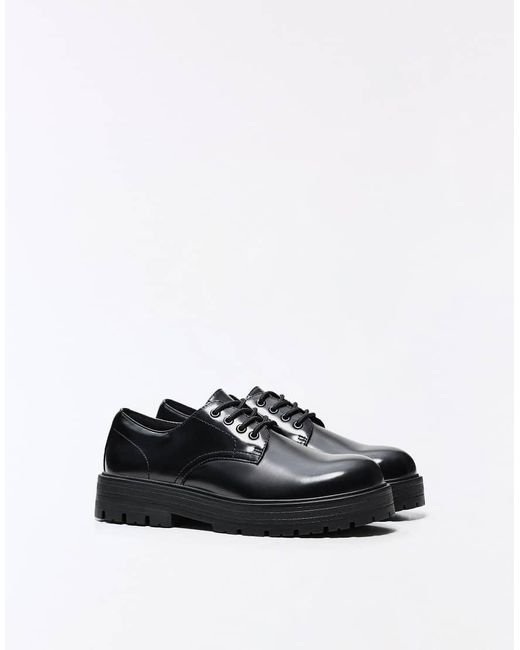 Bershka White Derby Shoes for men