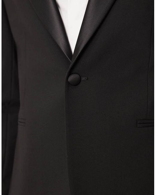 ASOS Black Slim Tuxedo Jacket for men