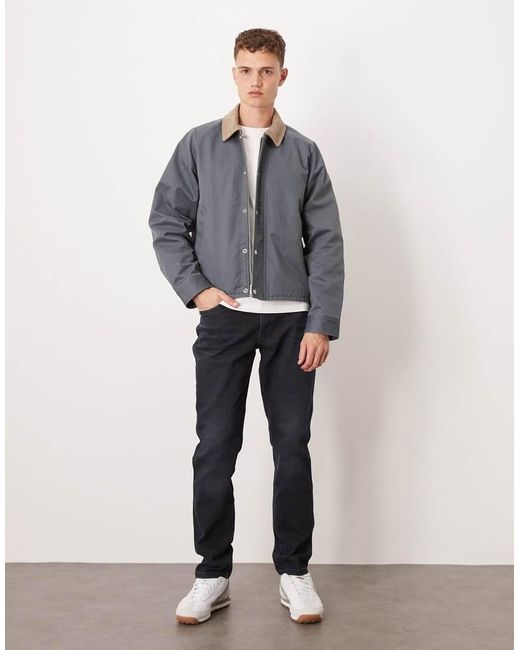 Abercrombie & Fitch Gray Lightweight Cropped Barn Jacket for men