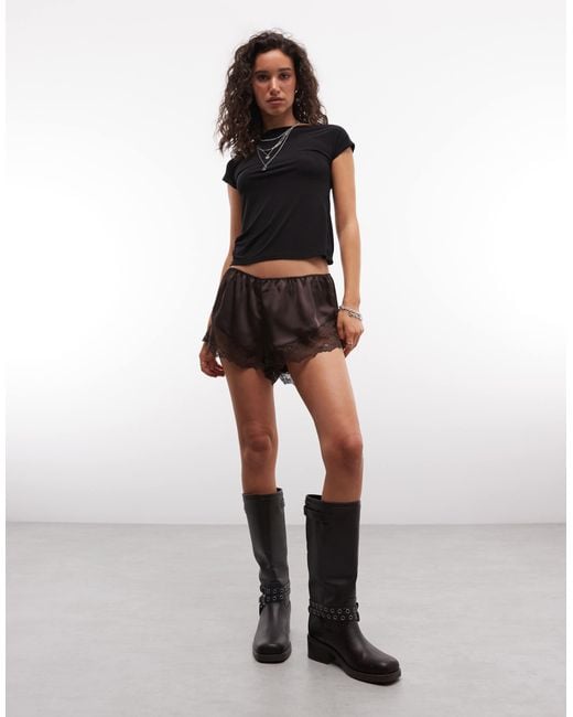 Collusion Black Twist Back Top