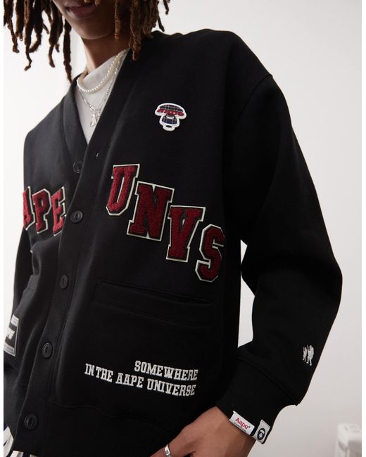 Aape By A Bathing Ape Ape by a bathing ape – universe – strickjacke in Black für Herren