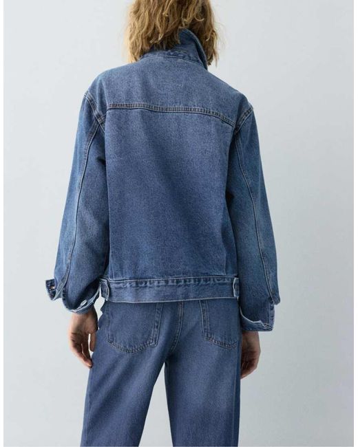 Pull&Bear Blue Denim Trucker Jacket