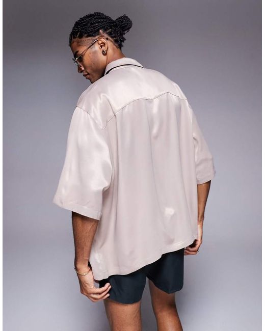 ASOS Oversized Overhemd in het Blue voor heren